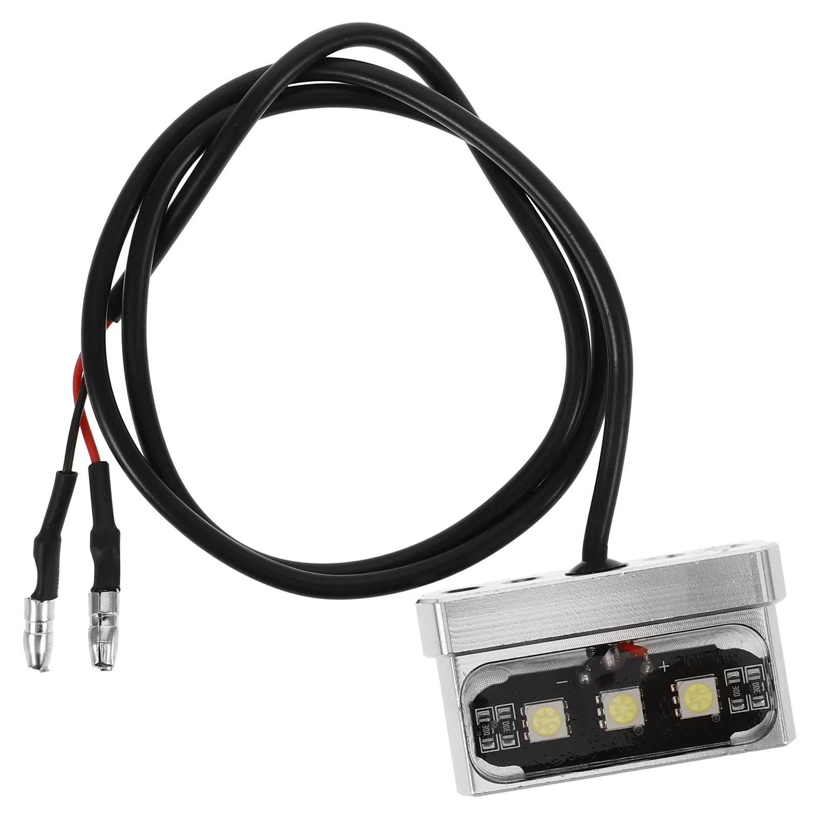 

License Plate Light Silver Aluminum Alloy LED Rear Taillight Waterproof Trailer RV Car Truck Motorcycle Brake Light Assembly