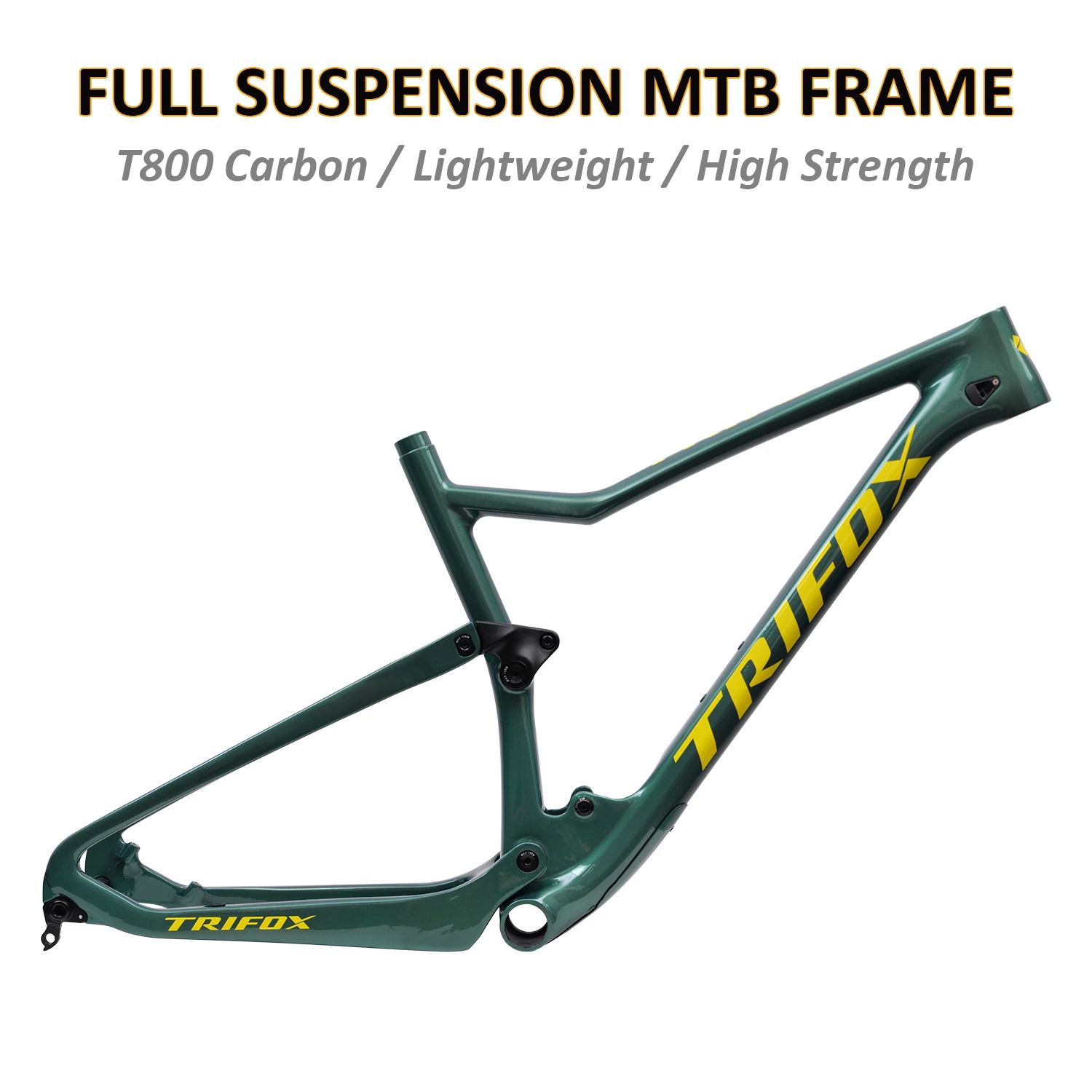 TRIFOX Carbon Dual Suspension MTB Frame 148Boost 29er XC Cross Country Trail Mountain Bike Frameset Bicycle Parts