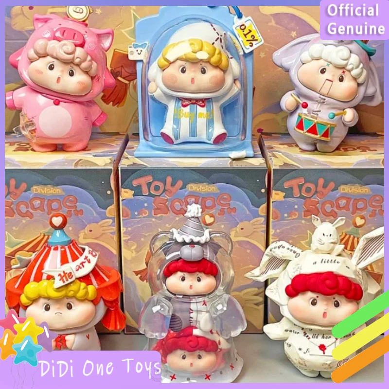 

Подлинная серия игрушечных пейзажей Hudodo, слепая коробка, милая коллекция фигурок, украшение для рабочего стола, модный тренд, подарок-сюрприз