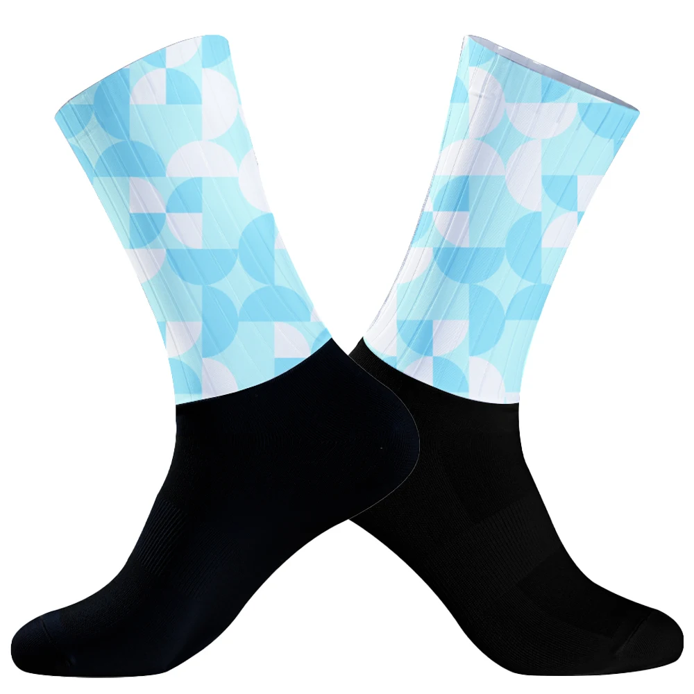 Compression Sport Socks para homens, bicicleta, ciclismo, corrida, ao ar livre, esporte