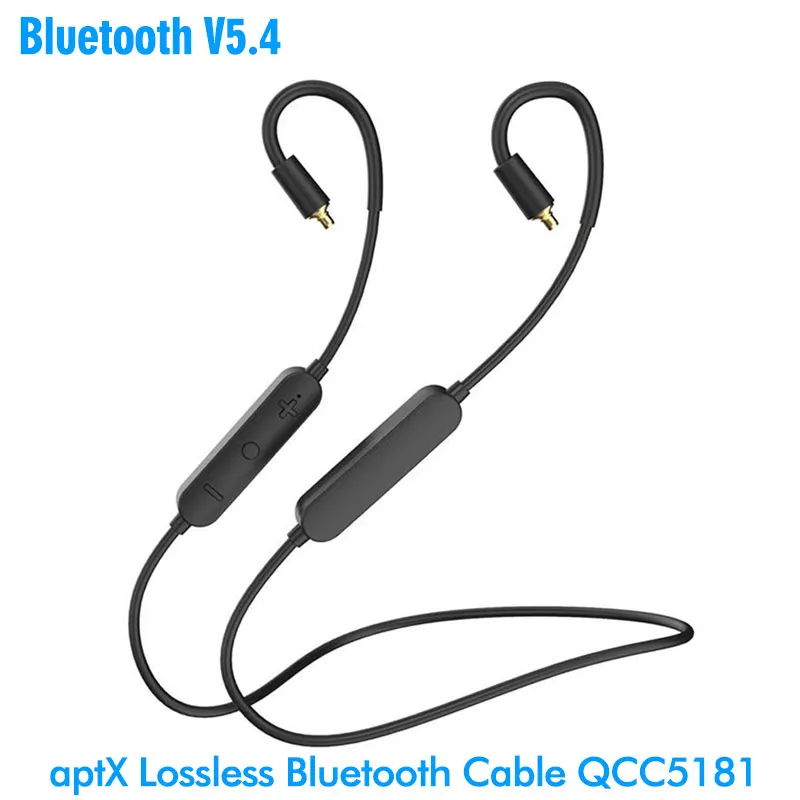 

AptX Lossless Bluetooth Cable QCC5181 LDAC LE-Audio Low Latency BT5.4 Audio Module Replacement Line for IE300 IE100PRO MMCX 2PIN