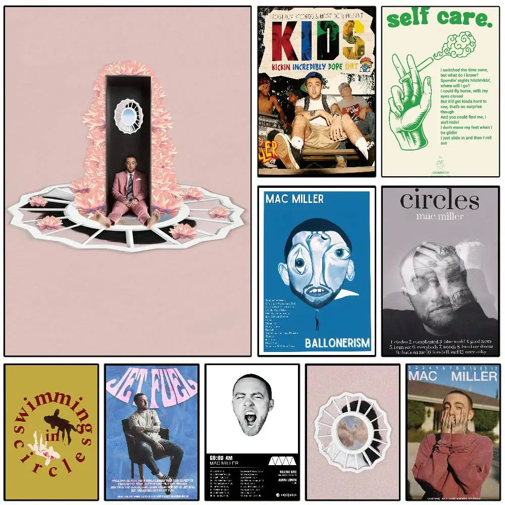 Singer M-Mac Circles M-Miller Poster Art With Prints Home Bedroom Living Room Decoration Gift