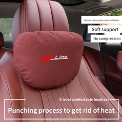 For Ford STline Focus Mondeo Explorer Edge Fiesta Fusion Kuga Escape Auto Headrest Neck Support Lumbar Cushion Soft Neck Pillow