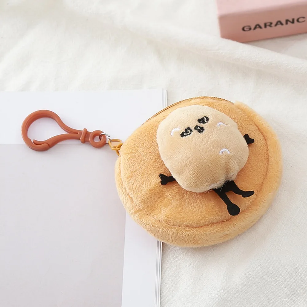 Cute Cartoon Potato Coin Purse Mini Round Small Wallet Portable Earphone Cable Storage Bag