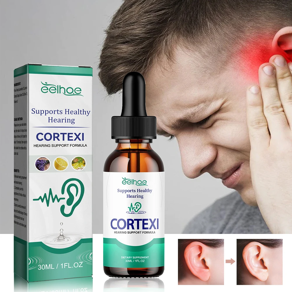 30ml Tinnitus Oil Ear Drops Clean Earwax Ear Back Deafness Earache Discomfort Ear Ringing Gentle Relieving Care Serum