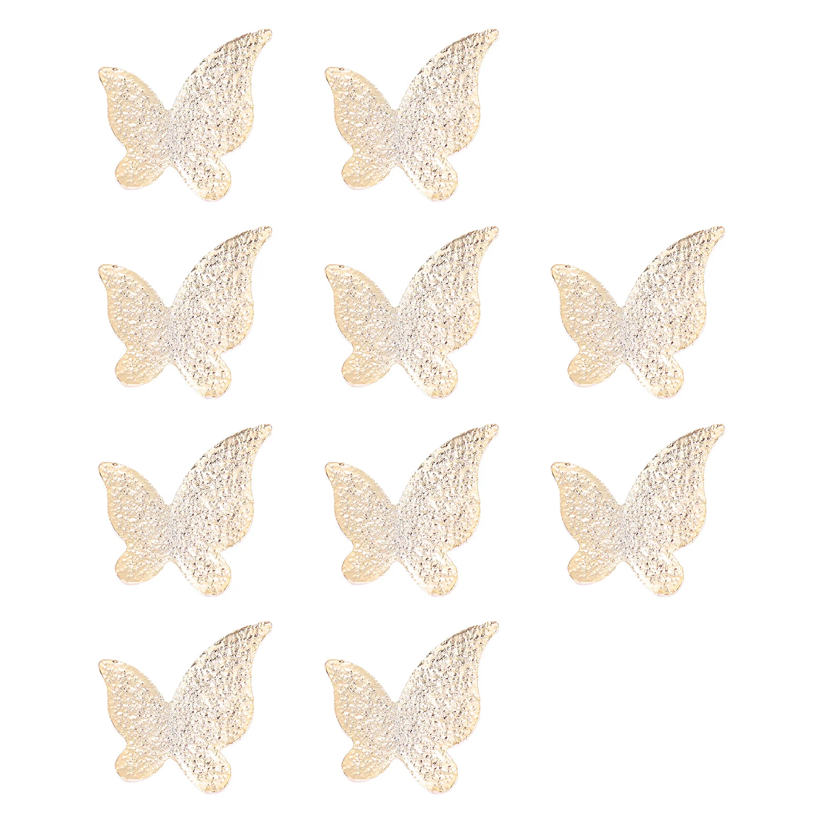 10Pcs Butterflies Resin Filler Alloy Charm DIY Craft Decoration Supplies for Nail Art Jewelry Making Scrapbook Resin Accessories