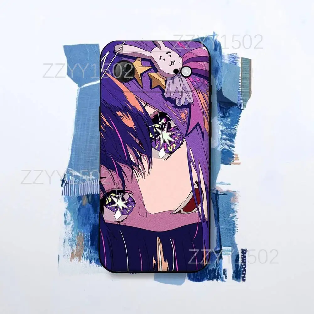 เคสโทรศัพท์อนิเมะ Oshi No Ko สำหรับ iPhone 17,16,15,14,13,12,Pro,Max,Plus,E,SE4,Air,Mini สีดำ