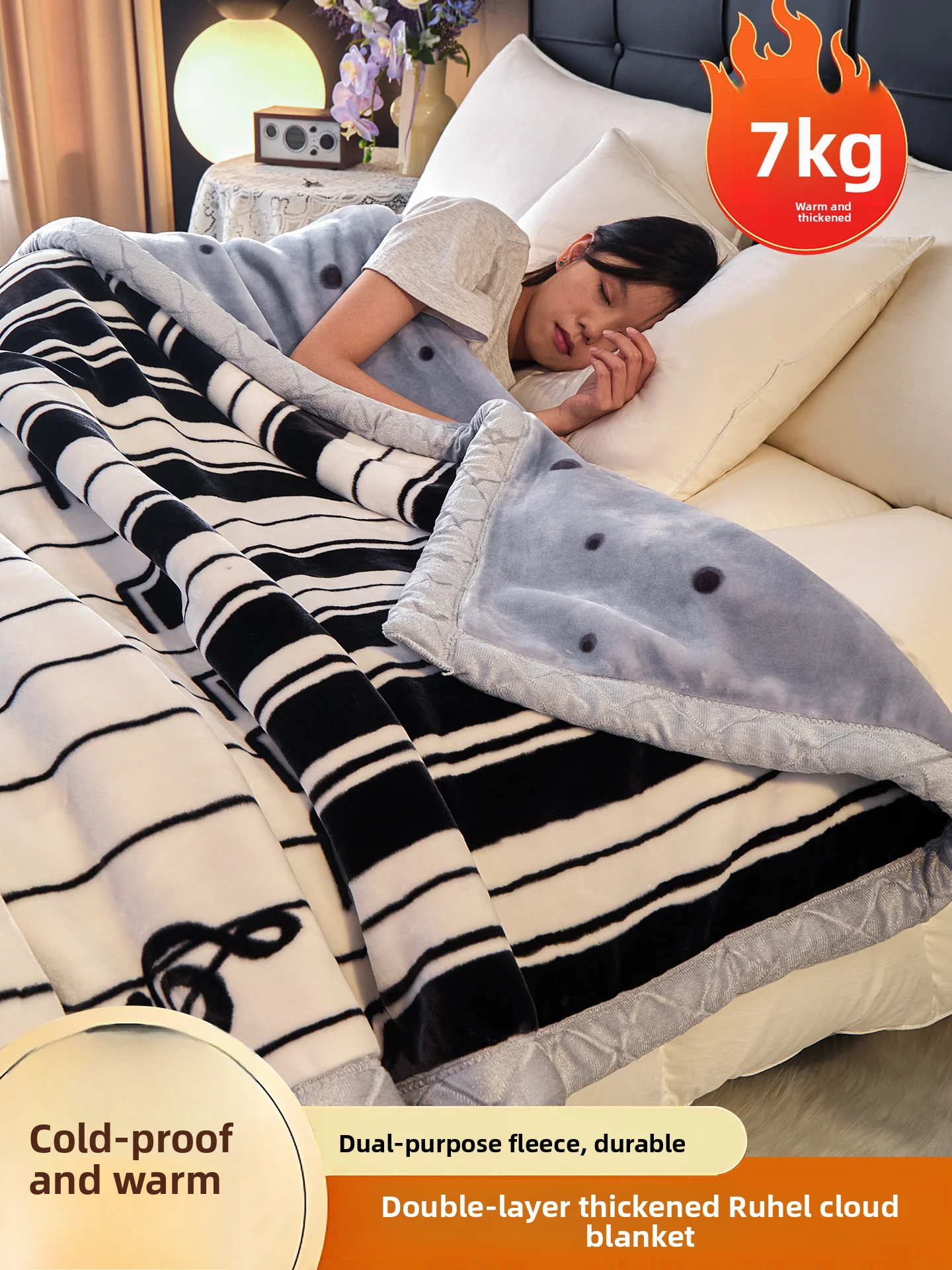 

Утепленное зимнее одеяло-покрывало для дивана, односпальное, для общежития, с гарантией тепла, с хлопковым наполнителем, из молочного вельвета, в полоску