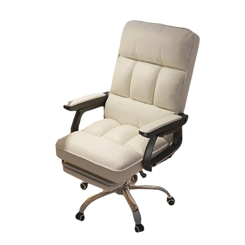 Nordic White Office Chair Glides Modern Luxury Comfortable Computer Gaming Simple Swivel Cadeira De Gamer Office Furniture