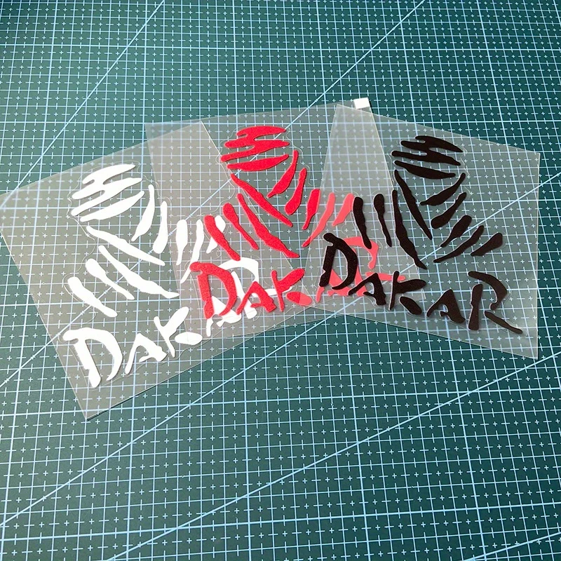 1PC Dakar Desert Rally Motocross Stickers Racing Style Waterproof for Motorcycle Front Fairing Fuel Tank Scooter Vinyl Decals image 5