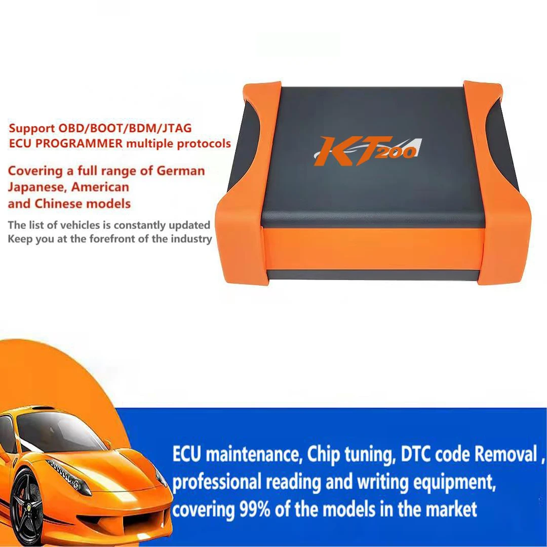 KT200 Tool ECU Programmer Full Version  Master OBD2 BOOT BDM JTAG MulitIple Protocols for Car Truck Motorbike Tractor Boat KT200