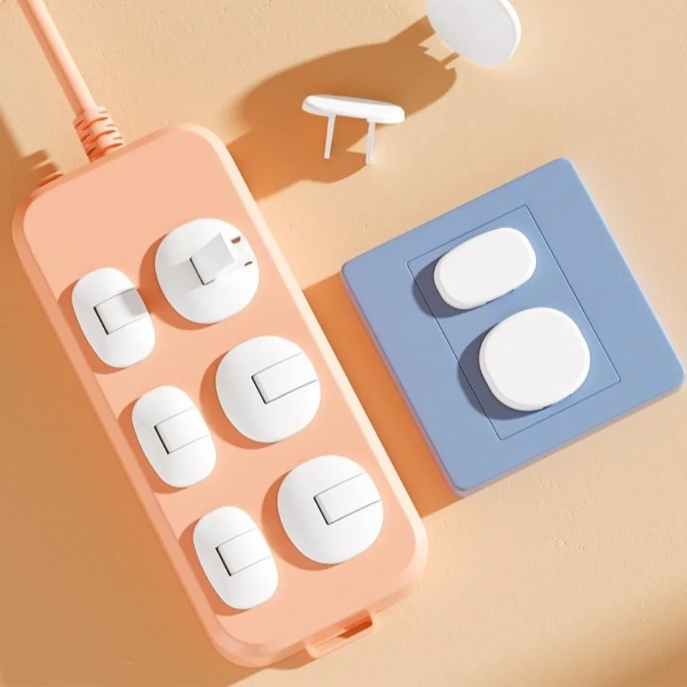 5pcs Soft Silicone Socket Covers Plug-in Dustproof Electrical Outlet Covers Anti-Electric Shock Safety Socket Covers