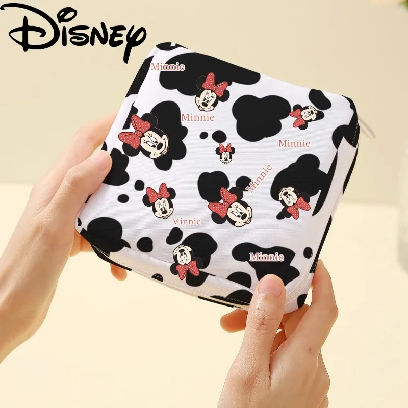 

Disney Cartoon Mickey Mouse Sanitary Napkin Storage Bag Lilo & Stitch Anime Figures Pattern Coin Purse Mini Cosmetic Bags Gifts