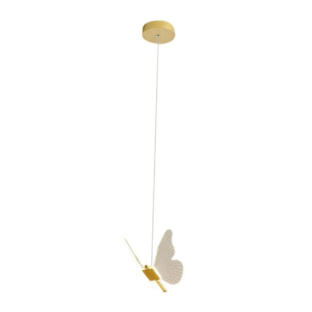 Elegant Butterfly Chandelier Acrylic LED Pendant Ceiling Light Modern Home Decoration for Living Room