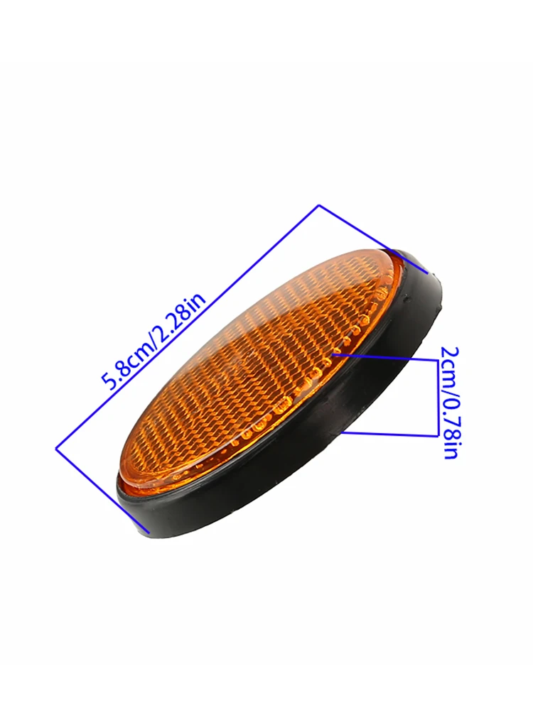 دراجة نارية شاحنة عاكسة مستديرة دراجة نارية ليلة عاكس عاكس أجزاء الضوء شاحنة سيارة عاكسة مستديرة