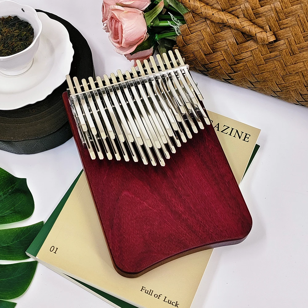 New Chill Angels Kalimba 34 Key C Note Violet Wood Professional Thumb Piano Portable Kalimbas with Accessories Nice Gifts