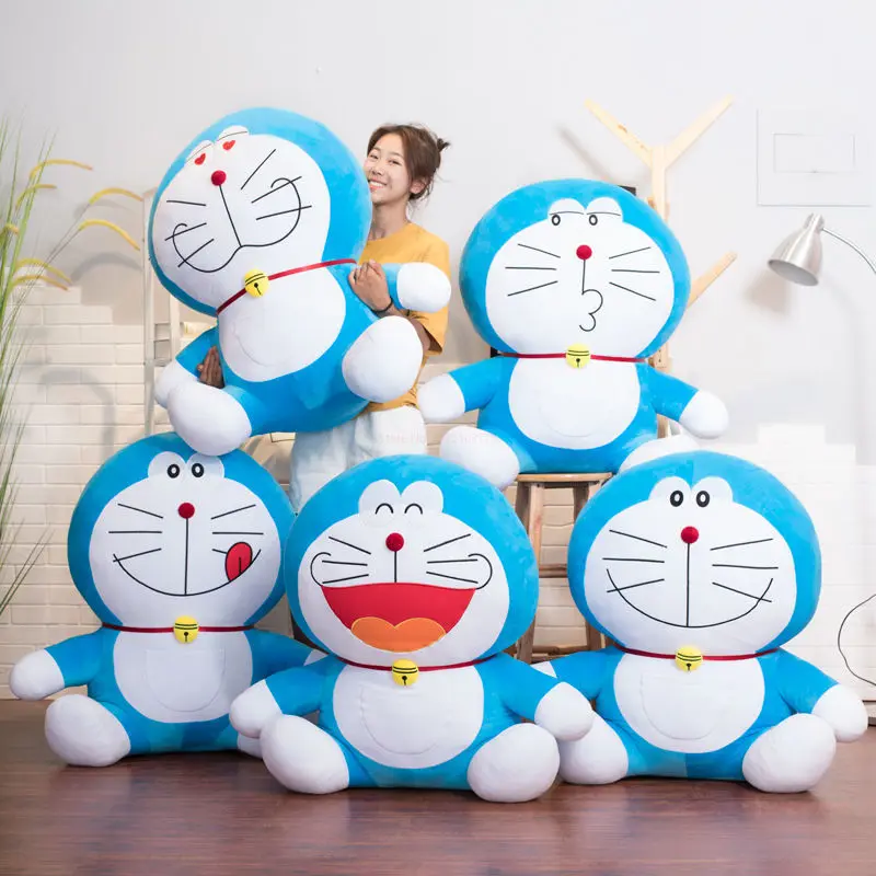 Original Kawaii Doraemon Plush Toy Stand By Me Cute Stuffed Plushie Doll Cartoon Cat Animal Sofa Bed Pillow Toy Baby Kids Gift