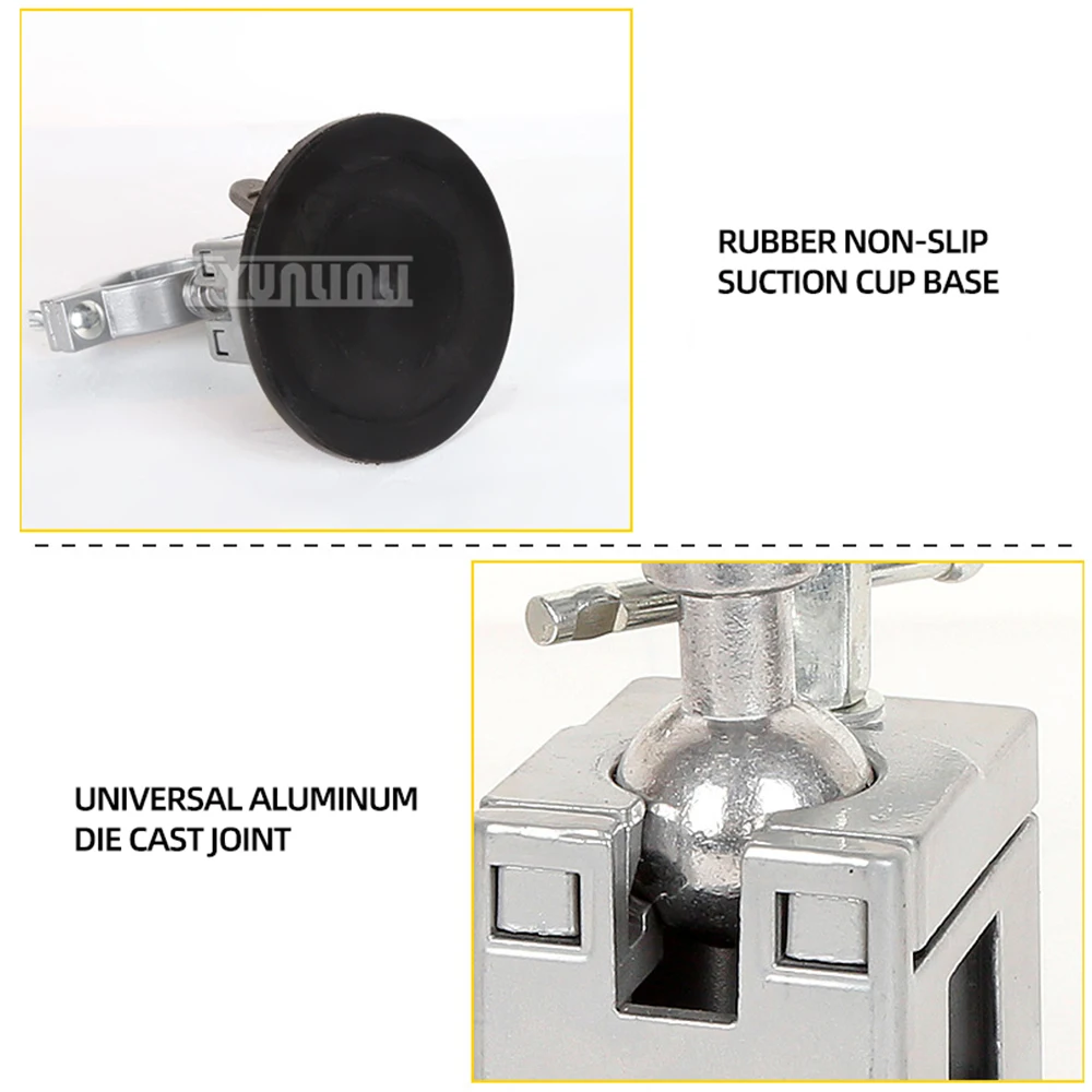 Perfuradora de mão com ventosa, suporte fixo ajustável, Mini mesa elétrica, bancada Vise, 360 ° Rotatable