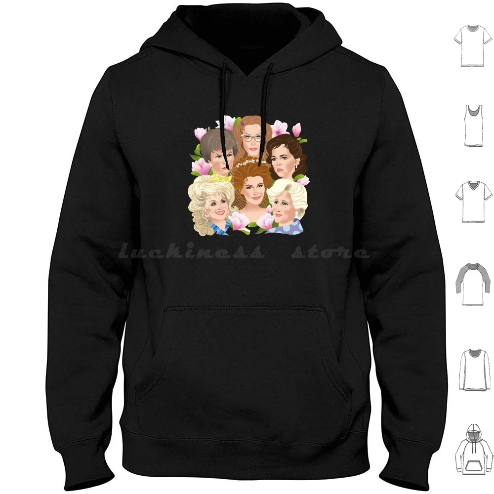 Magnolias Hoodies Long Sleeve Alejandro Mogollo Art Alemogolloart Alejandromogolloart Women Sisterhood Love