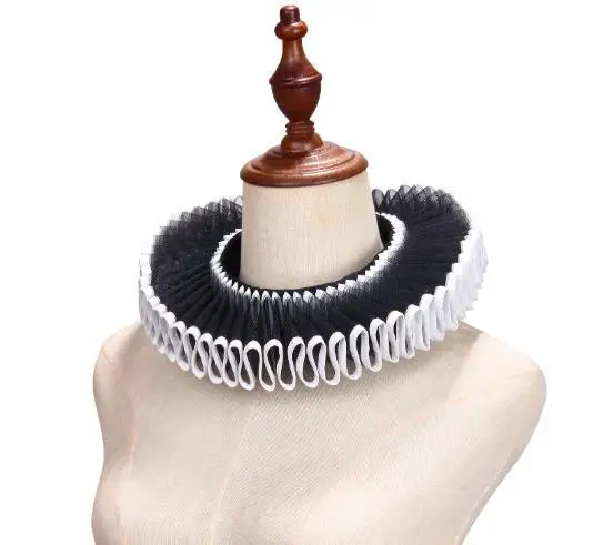 

Children Vintage Detachable False Collar Retro Ruffled Design Comfortable Material Artistic Photography Prop Unique Handmade