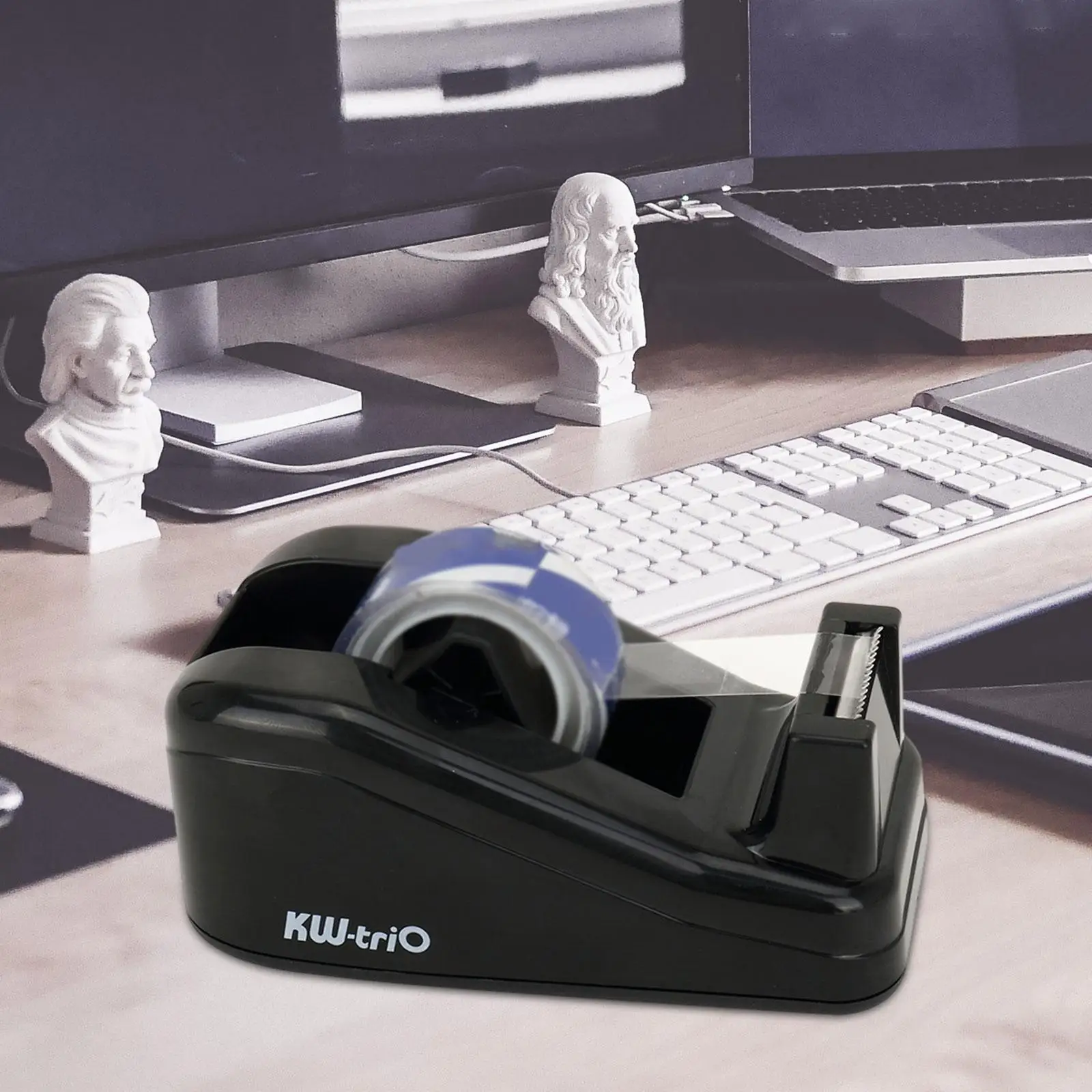 Desktop Tape Dispenser Effort Saving Stable Base for School Packaging Crafts