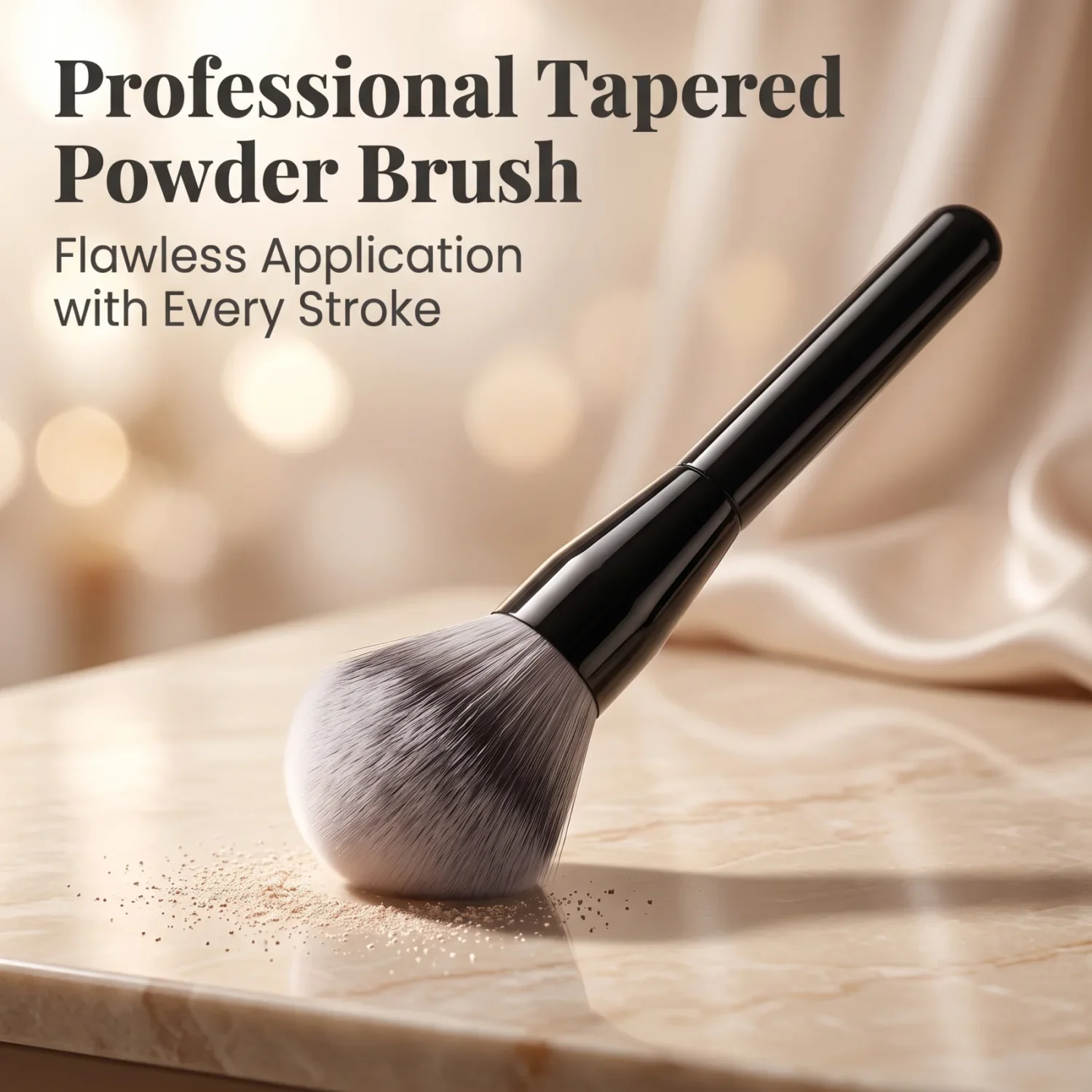 1 Pc Soft Synthetic Bristles Multi Use Makeup Brush - Foundation Blush Contour All in One Tool for Easy Application