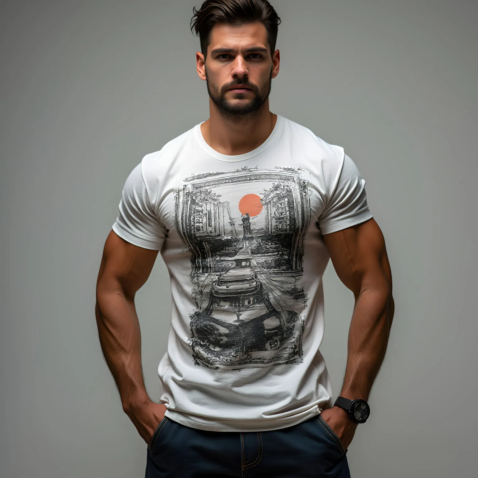 

Summer Men's and Women's Fashion Loose Short-sleeved T-shirt Pure Cotton Comfortable Black Fitness Men's American T-shirt 665