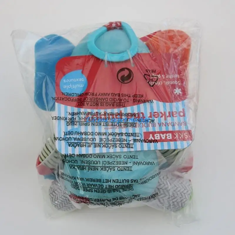 090B Animal Shaped Rattle Baby Gifts Infant Bed Around Decoration Hanging Toy with Teether