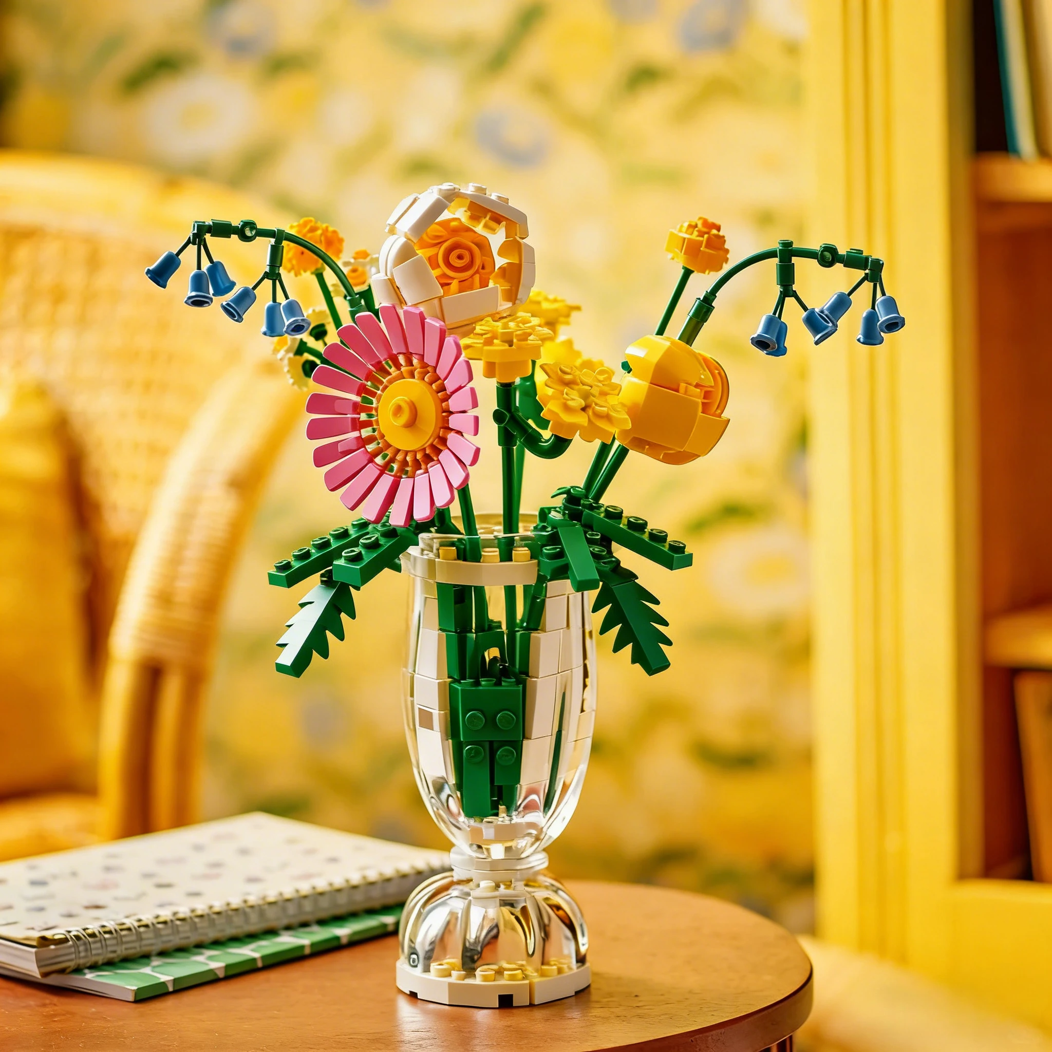 ชุดตัวต่อบล็อก 10347 ช่อดอกไม้สีสันสดใส แสงแดดแสนโรแมนติก เหมาะสำหรับเป็นของขวัญวันเกิด ใช้ร่วมกับตัวต่อเลโก้ได้ 373 ชิ้น