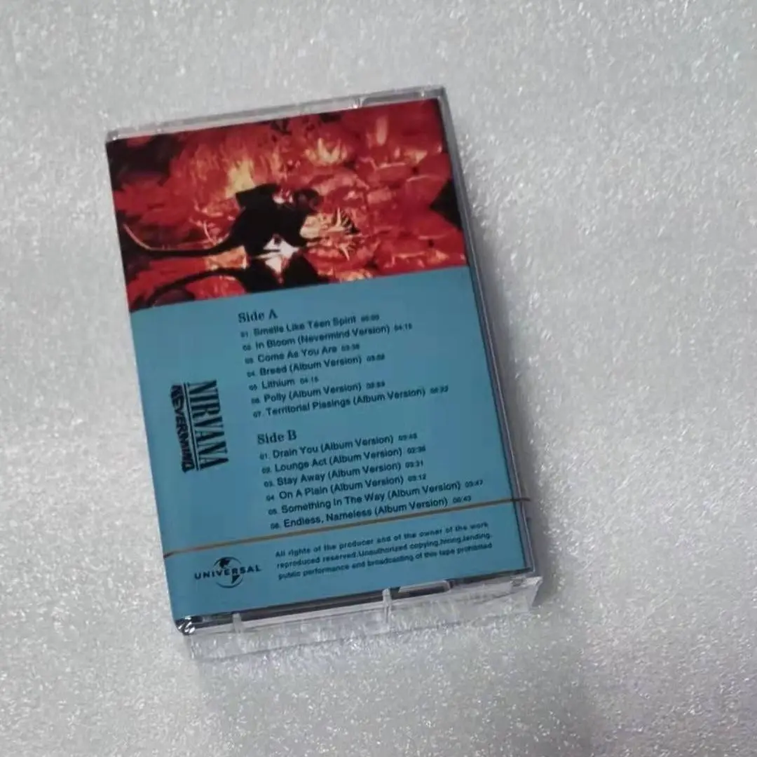 Nirvana Nevermind Album Rock Music Cassette Retro Walkman Cassette Brand New Sealed Alternative Rock Classic Collection - view 2