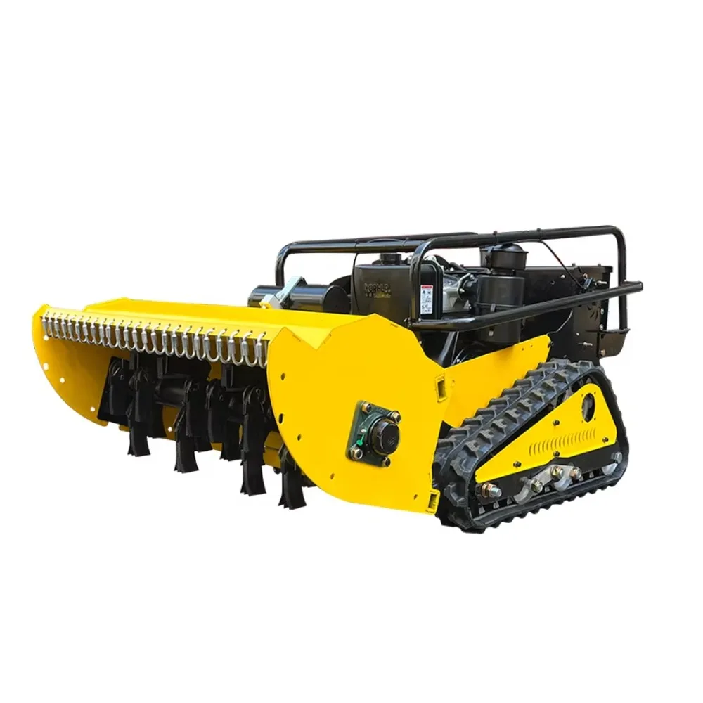 100cm Cutting Width  Remote Control Forest Mulcher Petrol Brush Cutter Crawler Flail Mower view 2