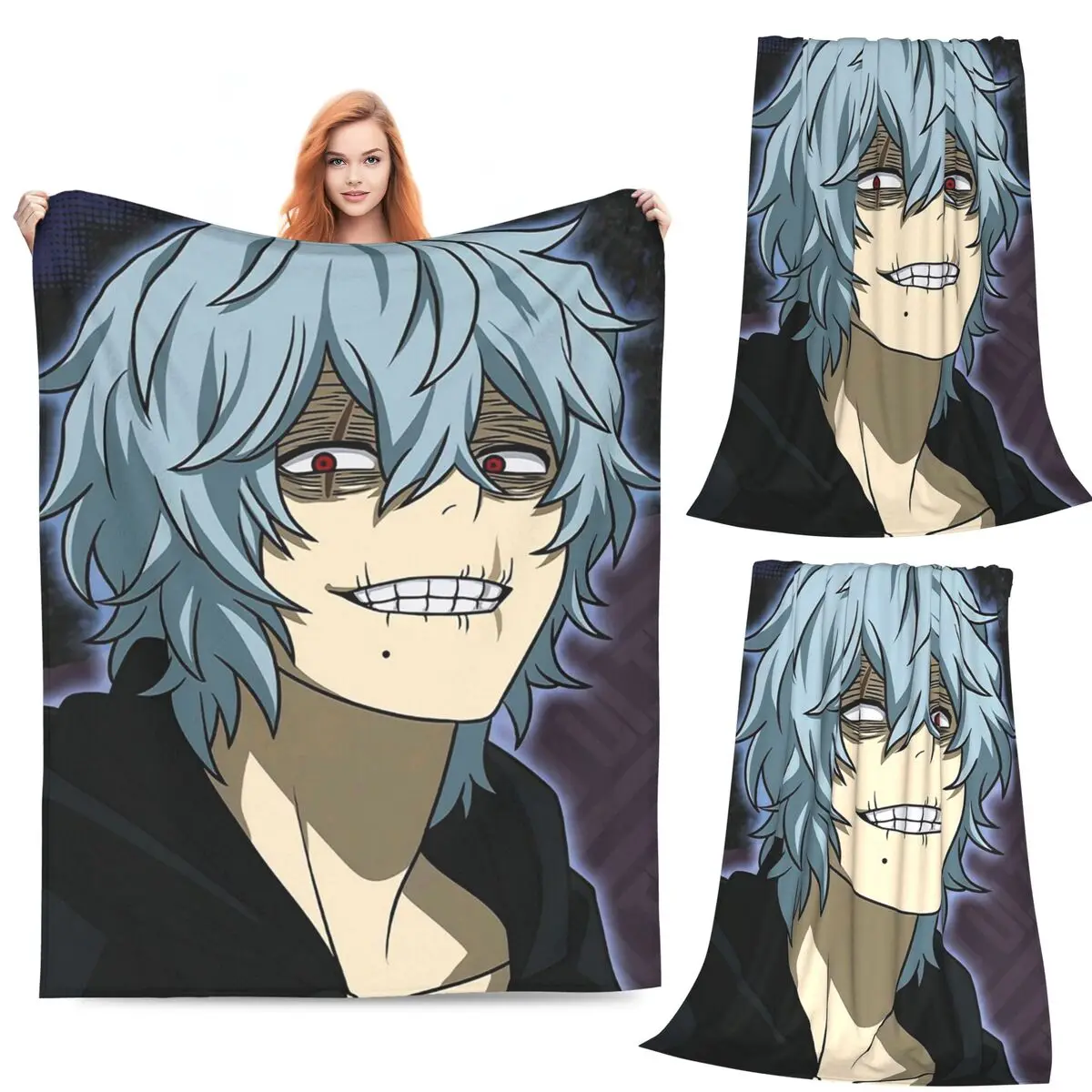 

Одеяло с коллажем Shigaraki, фланелевое одеяло для дивана, легкое одеяло для дома, спальни, уличные пледы, покрывало, одеяло