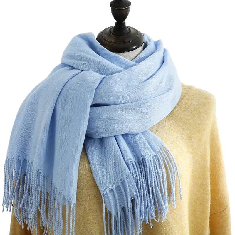 Winter Scarf Women 2024 New Cashmere Pashmina Shawls Lady Wraps Thick Warm Blanket Echarpe Scarves Bufanda Stoles