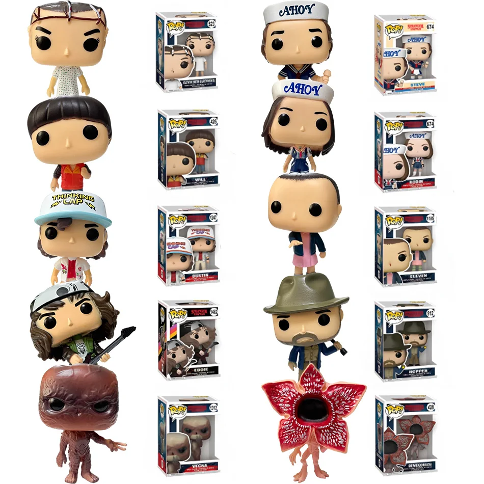 Anime Strangers Things Figure Jane Ives/Will Byers/Mike Wheeler Action Figure Cosplay Vinyl Ornament Figures Toy Periphery Gift