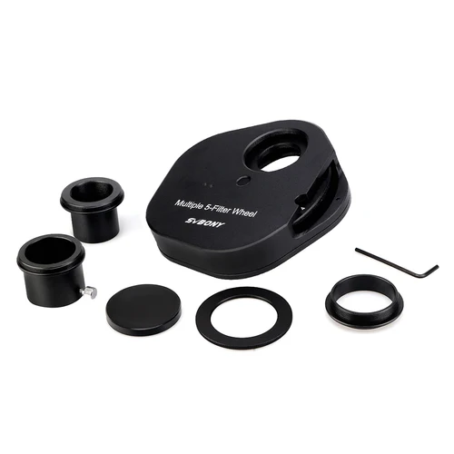 Imagen 2 del producto Svbony SV133 Roda de filtro de telescópio 1.25/2 filtros de metal com 5 posições para ocular de telescópio para telescópios astronômicos