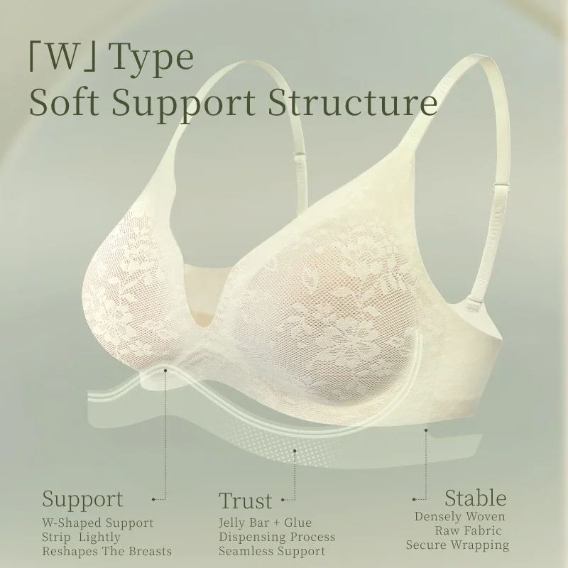 SUJIIN Sexy Lace Bra for Women Wireless Push Up Seamless High Quality Bras Woman Lingeries Sexy Female Lift Comfortable Bralette