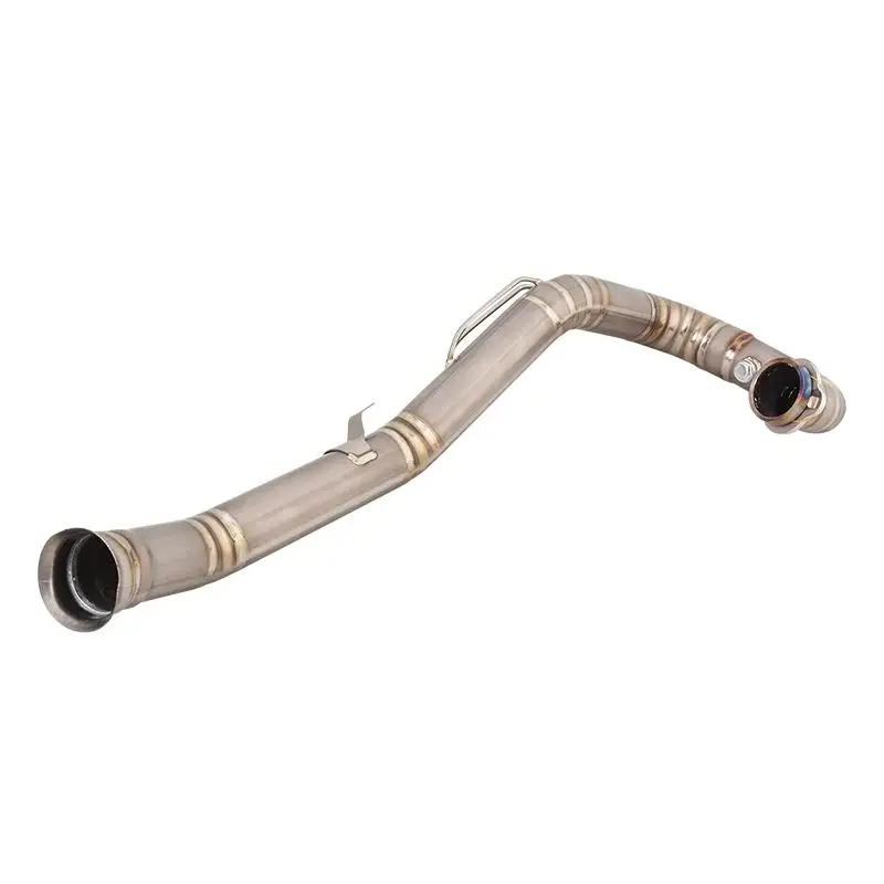 Motorcycle Exhaust Muffler Header Pipe Titanium Alloy Front Link Tube Modified Slip On For Duke 690 Enduro R 690 SMC R 2019-2024