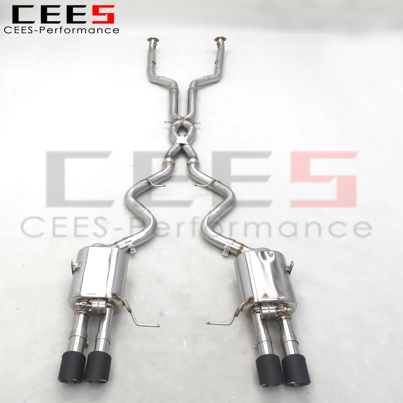 CEES Catback Exhaust for BMW M3 E92/E90/E93 4.0L 2008-2013 Downpipe with Catalyst 304 Stainless Steel Exhaust Pipe Muffler