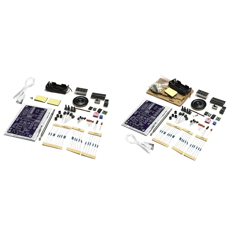 HU-017A RDA5807S Radio Receiver Module Kit FM Electronic DIY Circuits Parts Digital Tube Display 87-108Mhz