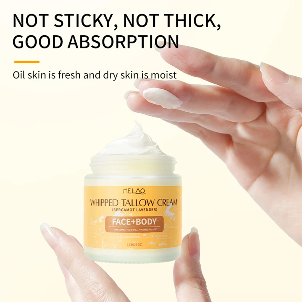 Tallow Cream For Sensitive Skin Improve Skin Elasticity Face Cream Moisturizer For Skin Care