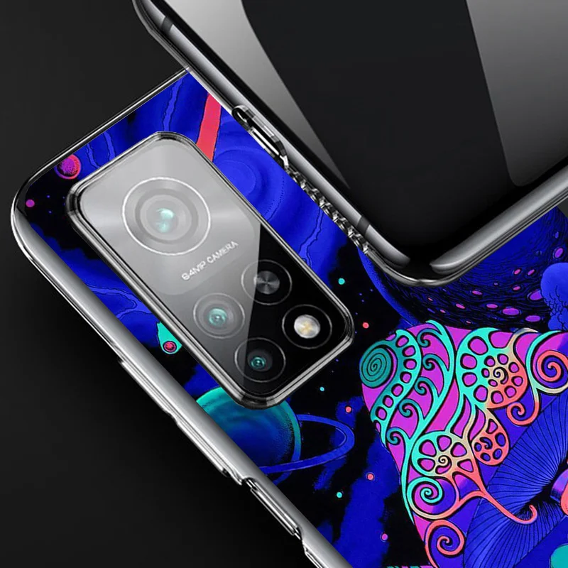 Weird Mushroom Psychedelic Phnoe Case for Xiaomi Redmi Note 12 11S 11E 11 10S 10 Pro Plus 9 9S 11T 9T 8 8T 7 Global Unique Cover