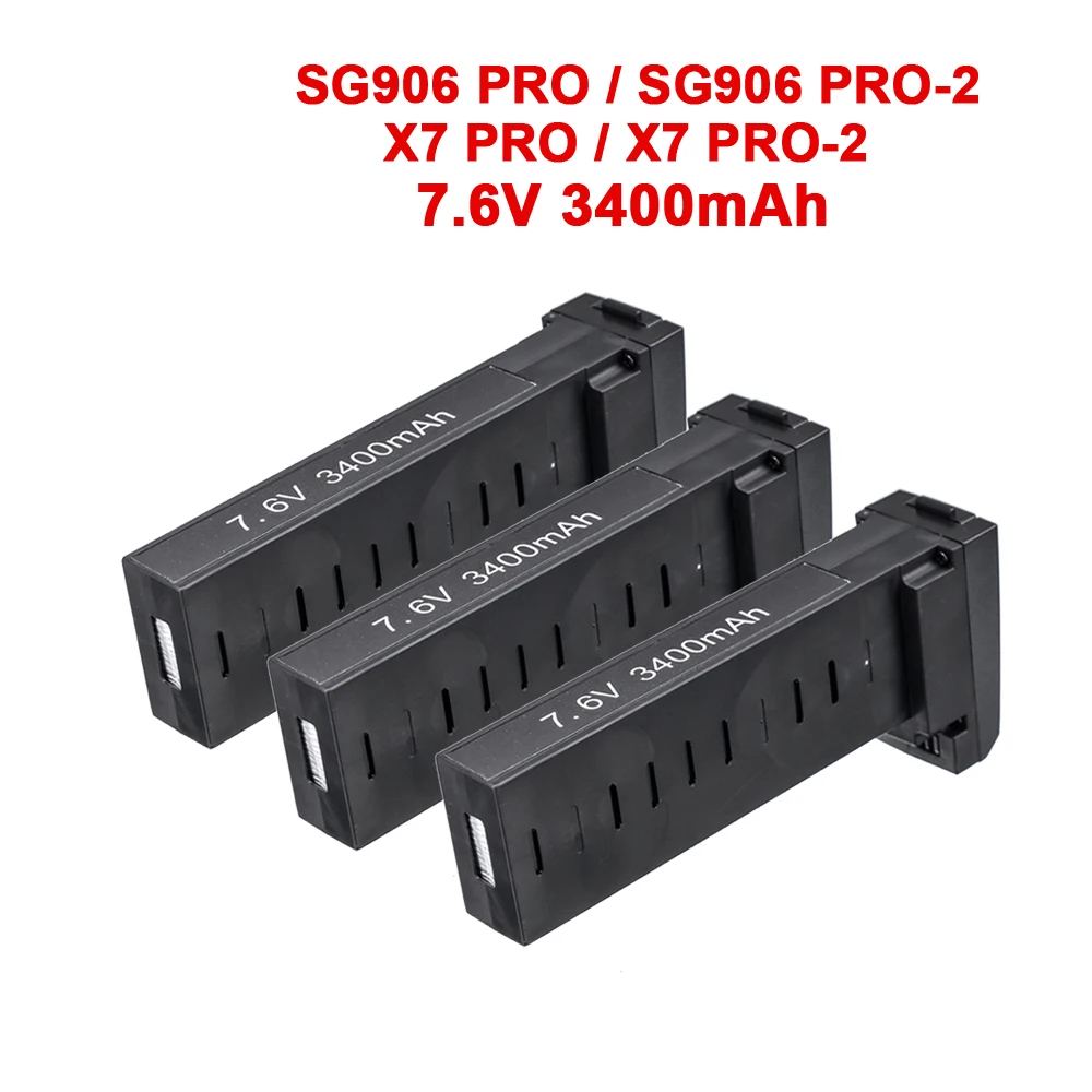 

Аккумулятор 7,6 В 3400 мАч для SG906 Pro/Pro2 SG906 MAX, запасная батарея для дрона, бесщеточный Радиоуправляемый Аккумулятор для квадрокоптера SG906 Pro