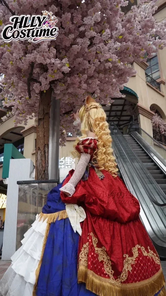 Anime Who Made Me A Princess IN STOCK Siya Cosplay Costume Atanasia Athy Women Red Halloween Lolita Evening Dress Plus Size view 6