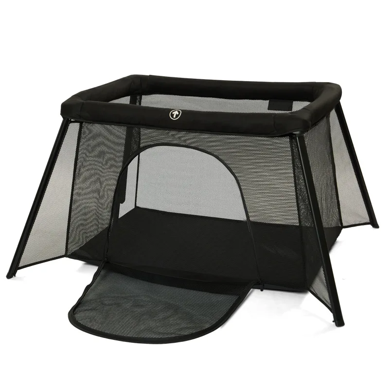 سرير أطفال متعدد الوظائف قابل للطي روضة متنقلة قابلة للطي سرير أطفال حديثي الولادة سرير ألعاب بسيط أثاث أطفال نموذجين #6