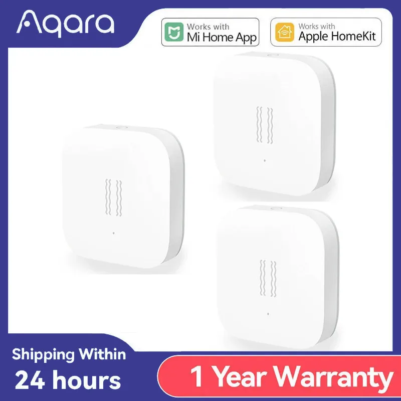 Aqara Smart Vibration Sensor Zigbee Motion Shock Sensor Detection Alarm Monitor Built In Gyro For Home Safety For Xiaomi MI home