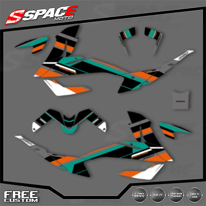 

SPACE Custom Motorcycle Graphics For KTM 2020 2021 2022 ADV 20-22 ADV390 Decal Stickers Kits 001