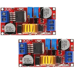 2Pcs XL4015 Max 5A DC-DC Adjustable Buck Converter 4-38V to 1.25-36V, High Power LED Constant Current Driver Module, DC to DC