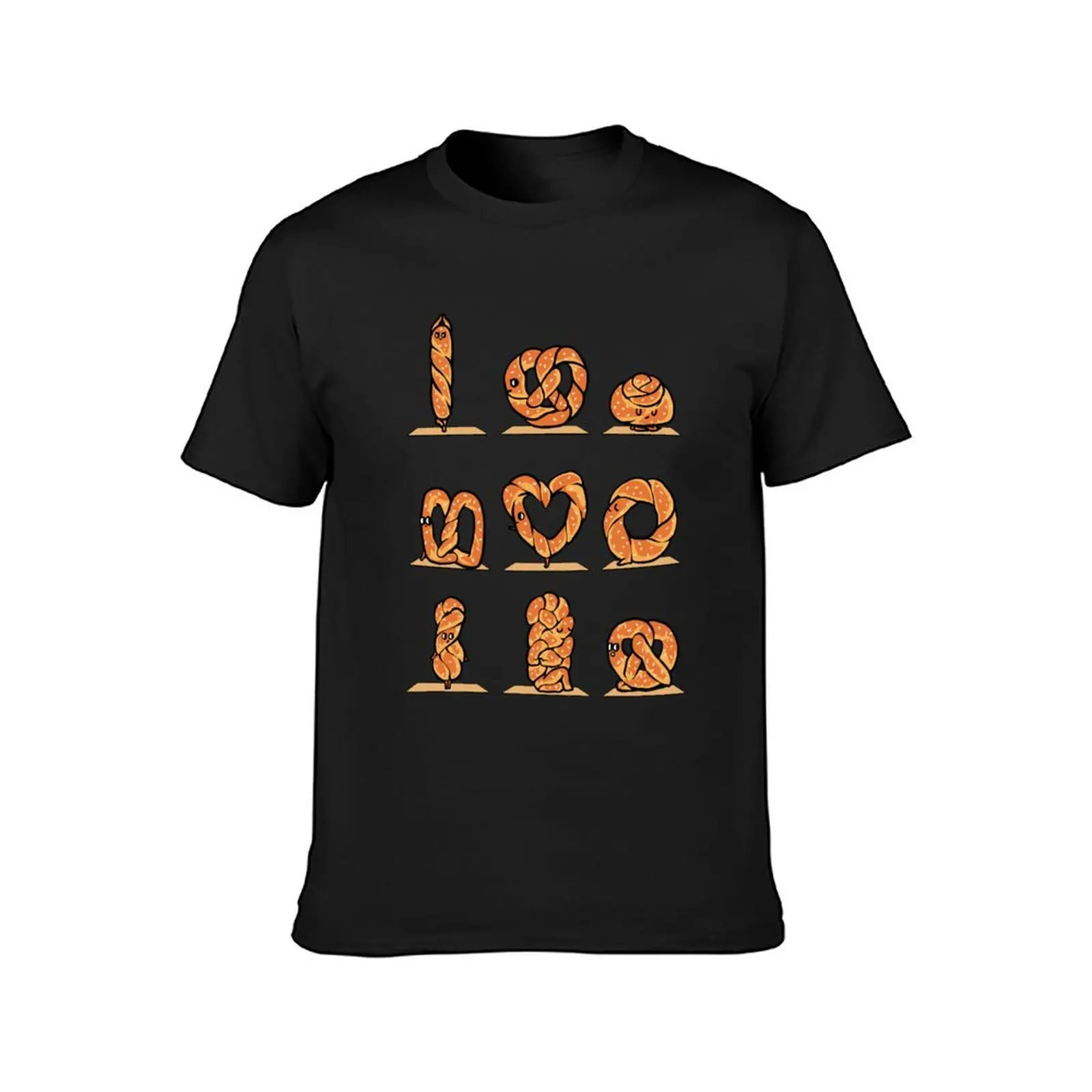 Pretzel Yoga T-Shirt aesthetic clothes cute tops boys animal print animal prinfor boys fruit of the loom mens t shirts