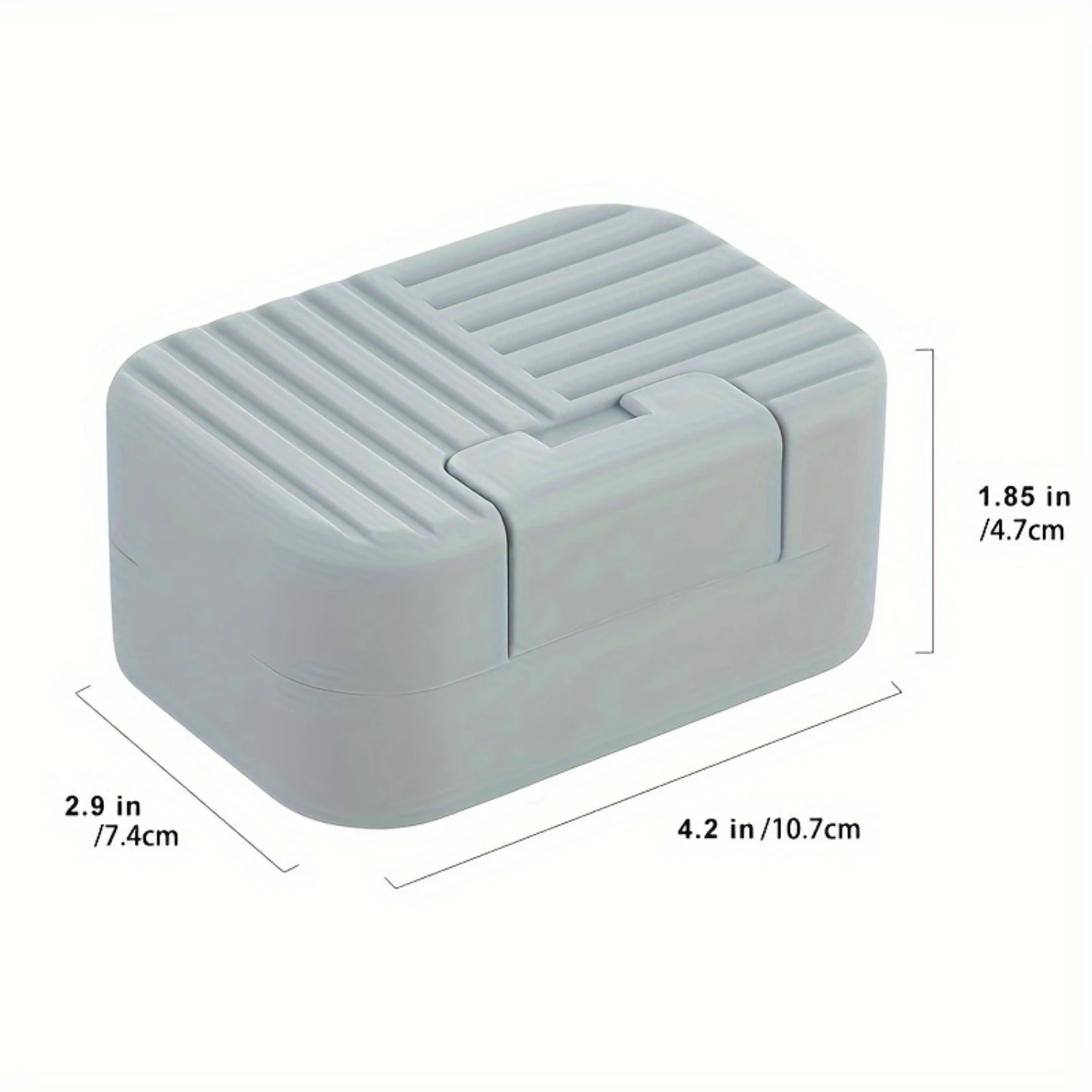 3pcs Plastic Rectangle Soap Box, Travel Soap Container With Lid, Portable Soap Case, Soap Dishes For Travel Camping Gym, Travel