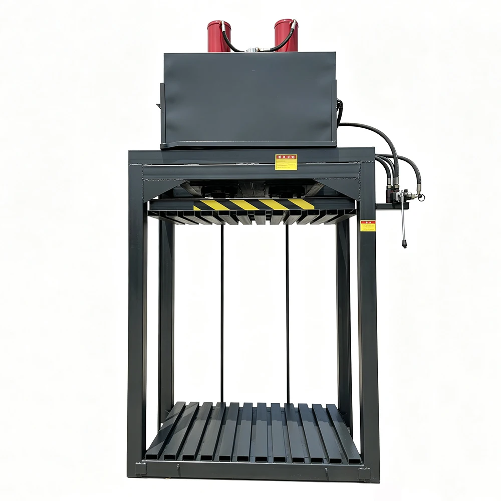 Doorless Vertical Hydraulic Baler For Compressing Old Clothes